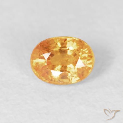 0.29ct Natural Medium Orange Spessartite Garnet, Oval, VS-SI
