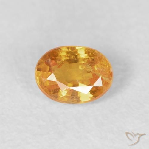 0.25ct Natural Orange-Gold Spessartite Garnet, Oval, VS-SI