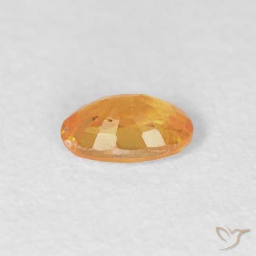 Spessartite Garnet Gemstone in 4.9 x 3.1 mm Size for Sale, Spessartite Garnet Stone in Medium Orange Color