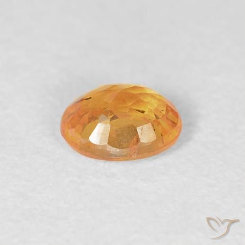 Spessartite Garnet Gemstone in 5 x 4 mm (calibrated) Size for Sale, Spessartite Garnet Stone in Medium Orange Color