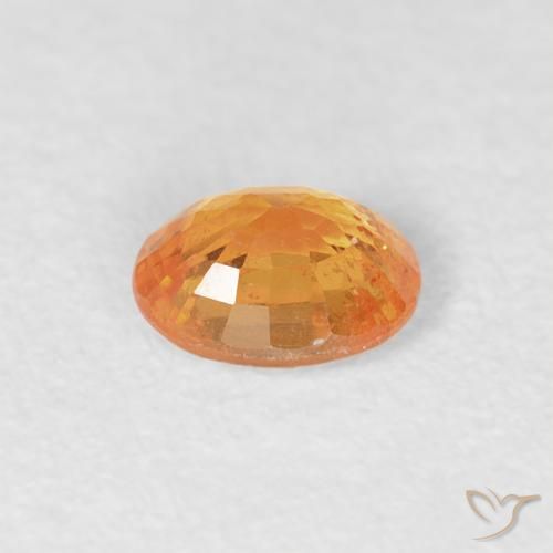 Spessartite Garnet Gemstone in 5 x 4 mm (calibrated) Size for Sale, Spessartite Garnet Stone in Medium Orange Color