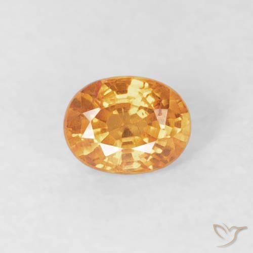 0.29ct Natural Orange-Gold Spessartite Garnet, Oval, VS