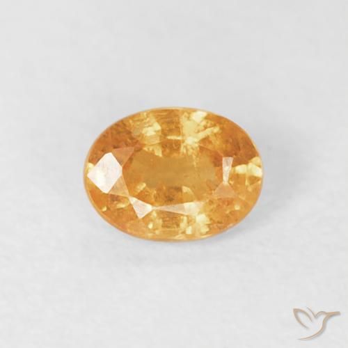 0.26ct Natural Medium Orange Spessartite Garnet, Oval, VS