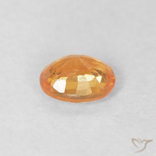 Spessartite Garnet Gemstone in 4 x 3.2 mm Size for Sale, Spessartite Garnet Stone in Orange-Gold Color