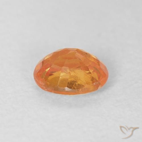 Spessartite Garnet Gemstone in 5 x 4 mm (calibrated) Size for Sale, Spessartite Garnet Stone in Medium Orange Color