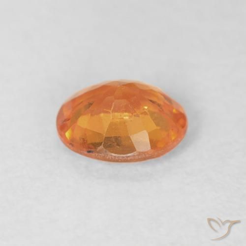 Spessartite Garnet Gemstone in 5 x 4.2 mm Size for Sale, Spessartite Garnet Stone in Bright Orange Color