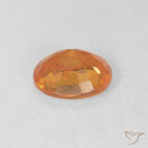 Spessartite Garnet Gemstone in 5 x 4 mm (calibrated) Size for Sale, Spessartite Garnet Stone in Bright Orange Color