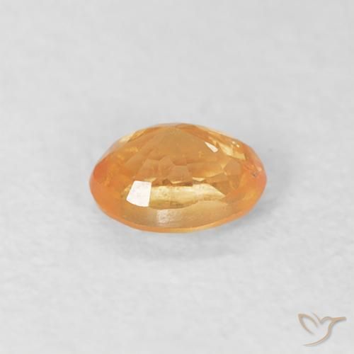 Spessartite Garnet Gemstone in 3.8 x 3 mm Size for Sale, Spessartite Garnet Stone in Bright Orange Color