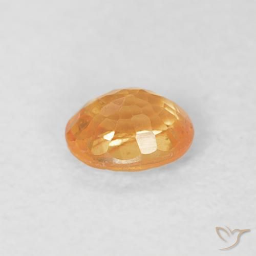 Spessartite Garnet Gemstone in 3.8 x 3 mm Size for Sale, Spessartite Garnet Stone in Tiger Orange Color