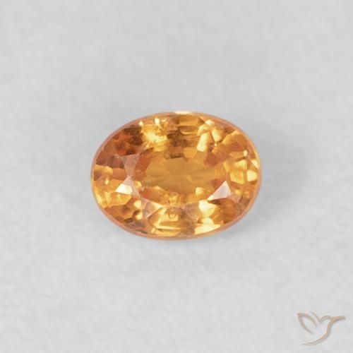 0.27ct Natural Intense Orange Spessartite Garnet, Oval, VS