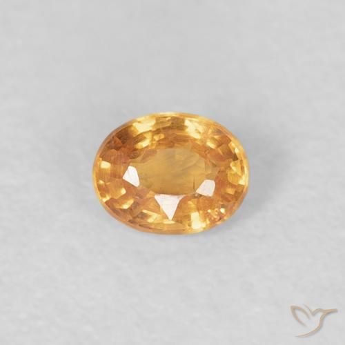 0.23ct Natural Tiger Orange Spessartite Garnet, Oval, VS