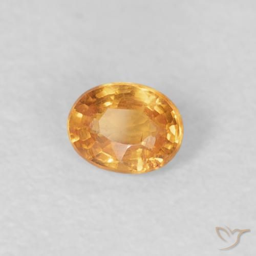 0.23 ct Orange Spessartite Garnet Stone, Natural Spessartite Garnet in Oval Facet Shape for Sale