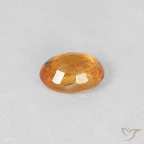 Spessartite Garnet Gemstone in 3.9 x 3 mm Size for Sale, Spessartite Garnet Stone in Tiger Orange Color