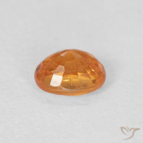 Spessartite Garnet Gemstone in 5 x 4 mm (calibrated) Size for Sale, Spessartite Garnet Stone in Medium Orange Color