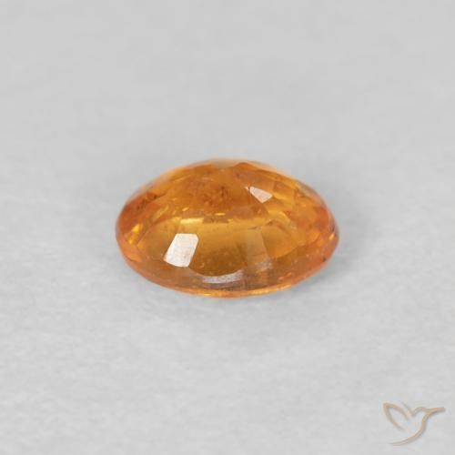 Spessartite Garnet Gemstone in 5 x 4 mm (calibrated) Size for Sale, Spessartite Garnet Stone in Medium Orange Color