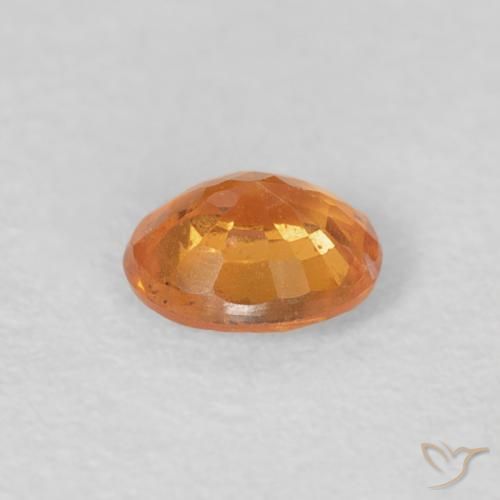 Spessartite Garnet Gemstone in 5 x 4 mm (calibrated) Size for Sale, Spessartite Garnet Stone in Bright Orange Color