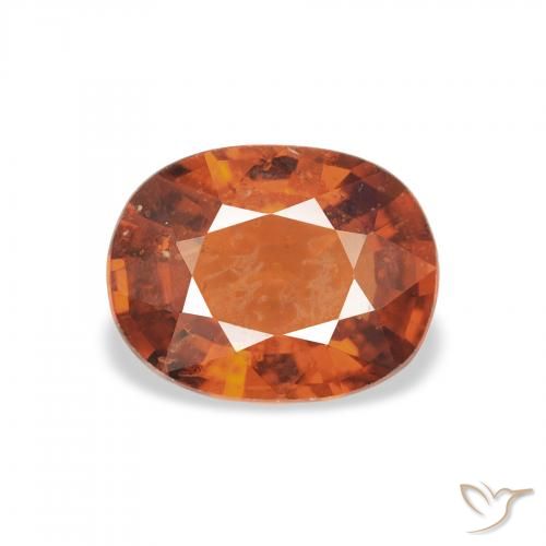 1.44ct Medium Dark-Orange Spessartite Garnet, Oval, VS-SI