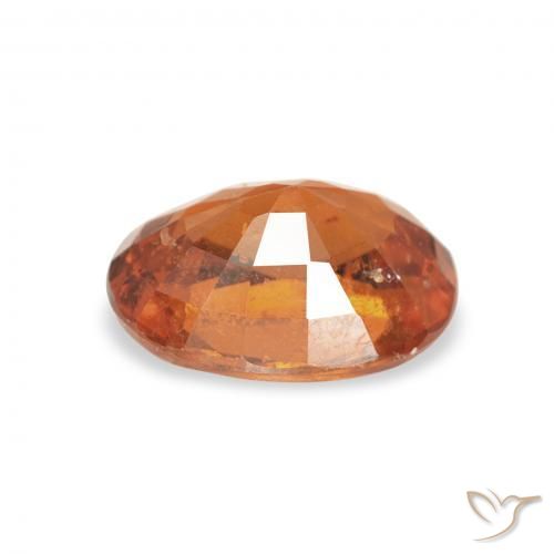 Spessartite Garnet Gemstone in 7.7 x 5.8 mm Size for Sale, Spessartite Garnet Stone in Deep Orange Color