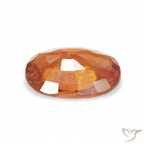 Spessartite Garnet Gemstone in 8 x 6 mm (calibrated) Size for Sale, Spessartite Garnet Stone in Medium Dark-Orange Color