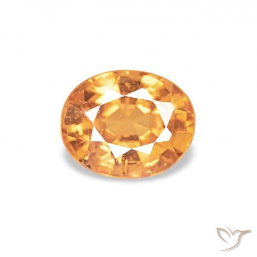 0.58ct Gold Spessartite Garnet, Oval, VS