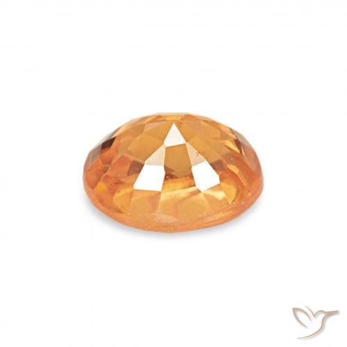 Spessartite Garnet Gemstone in 5 x 4 mm (calibrated) Size for Sale, Spessartite Garnet Stone in Gold Color