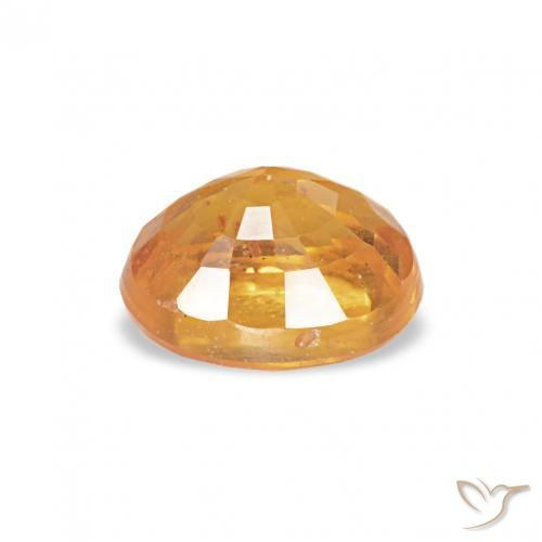 Spessartite Garnet Gemstone in 5.1 x 4.1 mm Size for Sale, Spessartite Garnet Stone in Orange-Gold Color