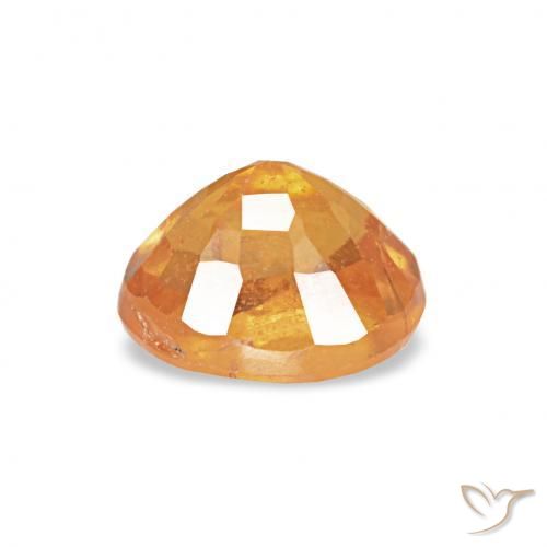 Spessartite Garnet Gemstone in 5.1 x 4.1 mm Size for Sale, Spessartite Garnet Stone in Medium Orange Color