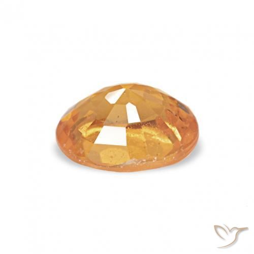 Spessartite Garnet Gemstone in 5 x 4 mm (calibrated) Size for Sale, Spessartite Garnet Stone in Medium Orange Color