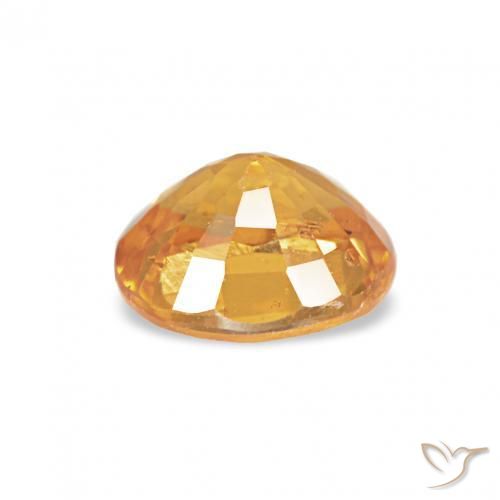 Spessartite Garnet Gemstone in 5.1 x 4.2 mm Size for Sale, Spessartite Garnet Stone in Orange-Gold Color