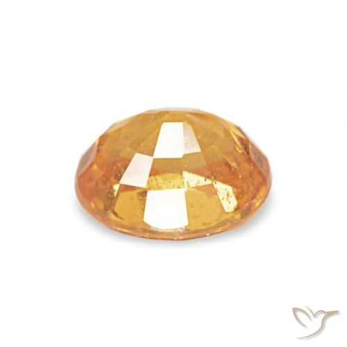 Spessartite Garnet Gemstone in 5.2 x 4.2 mm Size for Sale, Spessartite Garnet Stone in Medium Orange Color