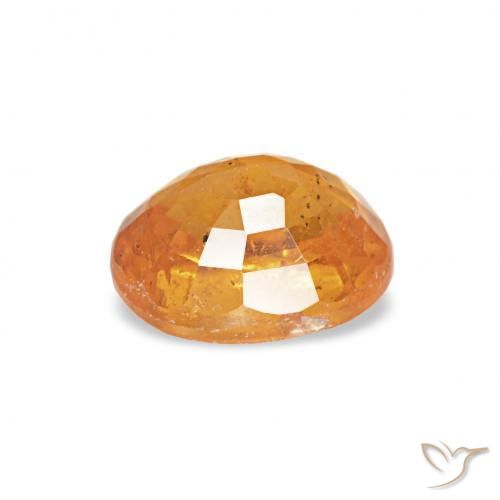 Spessartite Garnet Gemstone in 5.2 x 4.2 mm Size for Sale, Spessartite Garnet Stone in Orange-Gold Color