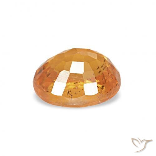 Spessartite Garnet Gemstone in 5.1 x 4.2 mm Size for Sale, Spessartite Garnet Stone in Orange-Gold Color
