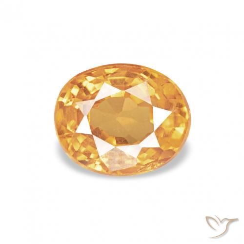 0.61ct Orange-Gold Spessartite Garnet, Oval, VS