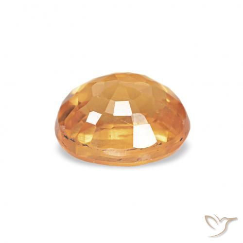 Spessartite Garnet Gemstone in 5.1 x 4.2 mm Size for Sale, Spessartite Garnet Stone in Orange-Gold Color