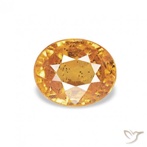 0.62ct Orange-Gold Spessartite Garnet, Oval, VS-SI