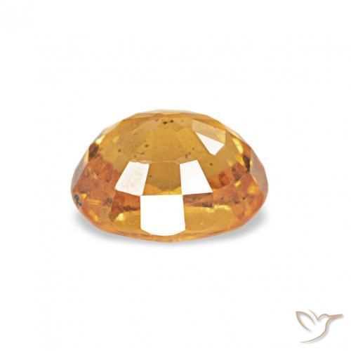 Spessartite Garnet Gemstone in 5.1 x 4.2 mm Size for Sale, Spessartite Garnet Stone in Orange-Gold Color