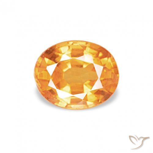 0.55ct Medium Orange Spessartite Garnet, Oval, VS-SI