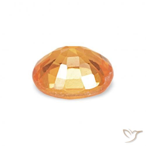 Spessartite Garnet Gemstone in 5.1 x 4.2 mm Size for Sale, Spessartite Garnet Stone in Medium Orange Color