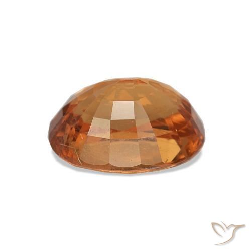 Spessartite Garnet Gemstone in 8 x 6 mm (calibrated) Size for Sale, Spessartite Garnet Stone in Medium Dark-Orange Color