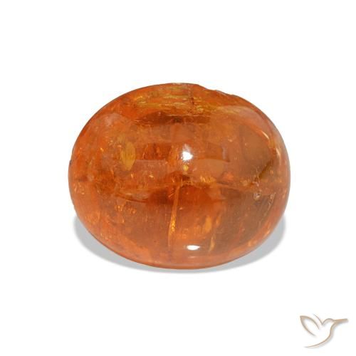 4.80ct Warm Orange Spessartite Garnet, Oval, Transparent