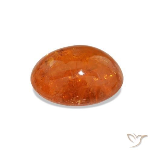Spessartite Garnet Gemstone in 10.4 x 6.9 mm Size for Sale, Spessartite Garnet Stone in Warm Orange Color