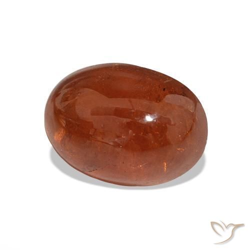 6.28 ct Orange Spessartite Garnet Stone, Natural Spessartite Garnet in Oval Cabochon Shape for Sale