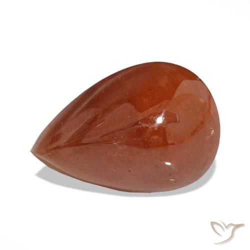 13.89ct Medium Orange Spessartite Garnet Gemstones, Pear Shape, Translucent