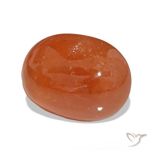 24.14 ct Orange Spessartite Garnet Stone, Natural Spessartite Garnet in Oval Cabochon Shape for Sale