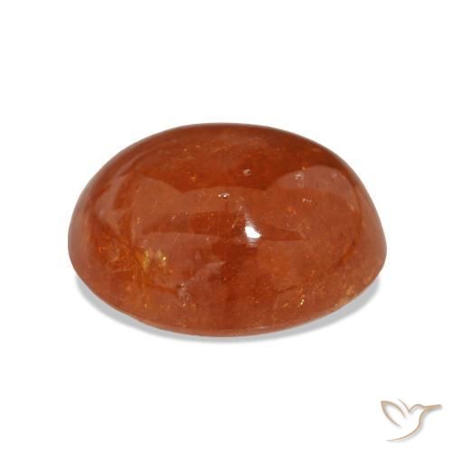 Spessartite Garnet Gemstone in 16.9 x 13.9 mm Size for Sale, Spessartite Garnet Stone in Deep Orange Color