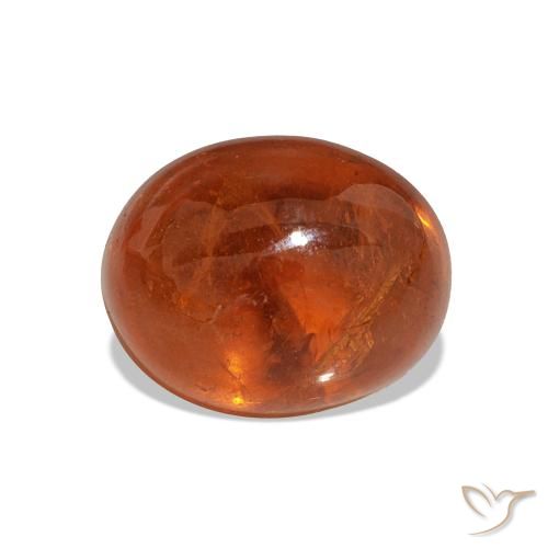 4.81ct Medium Orange Spessartite Garnet, Oval, Transparent
