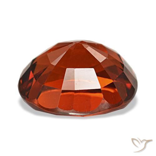 Spessartite Garnet Gemstone in 9.6 x 8.7 mm Size for Sale, Spessartite Garnet Stone in Fire Red Color