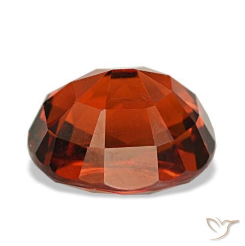 Spessartite Garnet Gemstone in 9 x 7.5 mm Size for Sale, Spessartite Garnet Stone in Bright Red Color