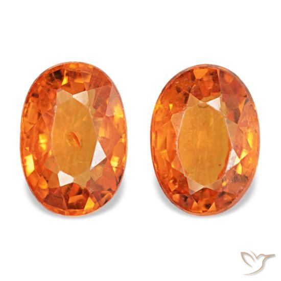 1.43ctw Orange Spessartite Garnet, Oval, VS-SI