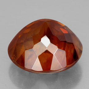 Sphalerite Gemstone in 14.3 mm Size for Sale, Sphalerite Stone in Red Orange Color
